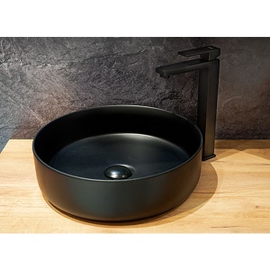 Umivaonik Lux Art CL301 41x41x12,5cm matt black 300303 - Img 2