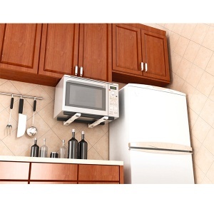 Univerzalni nosač za mikrotalasnu pećnicu beli max 30kg 43cm Hama 110930 - Img 4