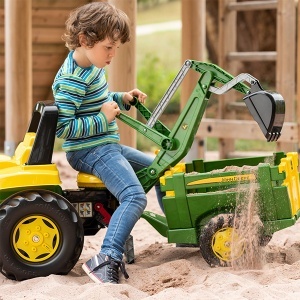 Utovarivač bager zadnji John Deer zeleni Rolly Toys 409358 - Img 4