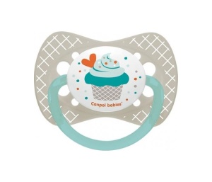 Varalica Silikon Simetrična 0-6m Siva Canpol Babies Cupcake 23/282_grey