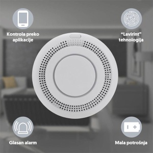 Wi-Fi smart senzor dima sa sirenom WFS-SM04A - Img 2