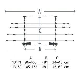 Zaštitna ogradica za gepek 96-163cm/34-48cm Trixie 13171 - Img 3