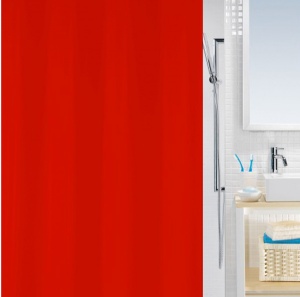 Zavesa za kadu Spirella Atlas crvena180 x 200 cm 40.05711