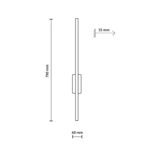 Zidna lampa led Flash 12W 3000K TK Lighting 6627 - Img 2