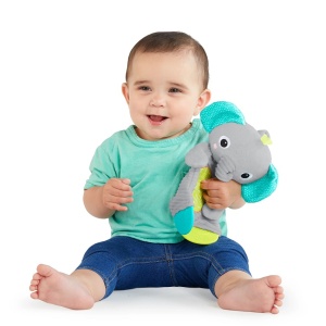 Zvečka Glodalica Za Bebe Žirafa i Slon Kids Ii Bright Starts Snuggle&teethe SKU8916 - Img 3