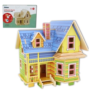 3D drvene puzzle kućica za lutke 64-725000