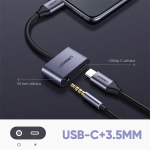 Adapter tip C na 3.5 mm i tip C Ugreen CM193 - Img 2
