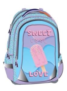 Anatomska Školska Torba Octopus Oet2606 Sweet Love 42x32x16,5cm plava ljubičasta roze