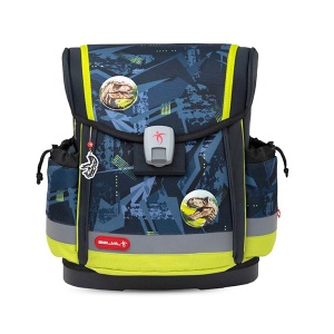 Anatomski ranac za školu Belmil Classy Plus 405-78 T-Rex lime 27x16x36cm - Img 2