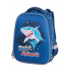 Anatomski ranac za školu Pulse Anatomic Cube Shark Attack 38x28x18-24cm