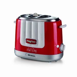 Ariete PARTY TIME, Aparat za hot dog (206), 650W, crveni