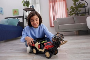 Auto Lovac na dinosauruse R/C Park iz doba Jure Matchbox 327430 - Img 5