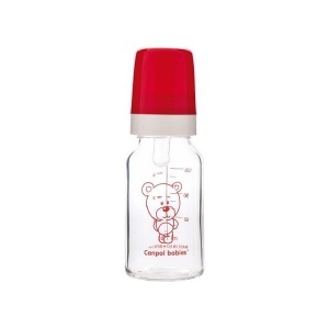 Baby Flašica Staklena 120ml Canpol Babies 42/102-crvena