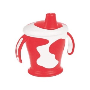 Baby Non Spil Šolja sa Ručkama Cow 250ml Canpol Babies 31/404-crvena