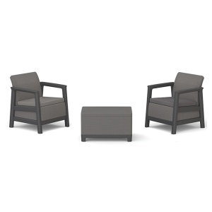 Balkonski set Scandi Linea sa box stolom grafit Keter CU 270925