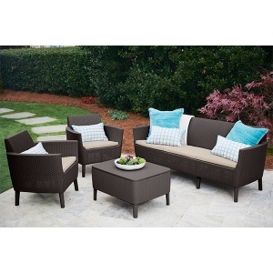 Baštenska garnitura Salemo 3 seater braon Keter CU 238591 - Img 2