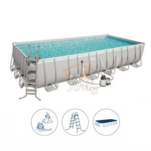 Bazen za dvorište Bestway Power Steel 732x366x132cm sa kompletnom opremom 56474E