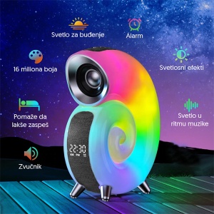 Bluetooth zvučnik 8W 18x22x7,5cm RGB crni 17577-5959BK - Img 3
