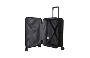 Čvrsti kofer sa točkićima Enova Slim ABS Poliester 37x56x22/11,5cm 41L crna - Img 4