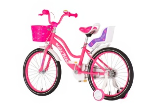 Dečiji bicikl 20in 10in 115-135cm roze X-bike Princess Flower 1420201 - Img 2
