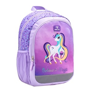 Dečiji ranac Belmil Kiddy Plus 305-4/A Unicorn purple 33x23x13cm