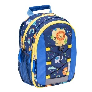 Dečiji ranac Belmil Mini Kiddy 305-9 Little Jungle plava 20x23x9+6cm - Img 1