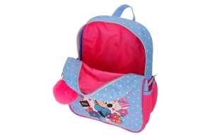 Dečiji ranac za vrtić Disney Minnie Flowers 27x33x11cm roze plava - Img 4
