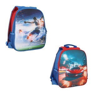 Dečiji ranac za vrtić i predškolsko Spirit Uno-Duo Football Red Car 25x12x31cm