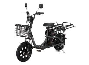 Električni bicikl 48V 12Ah sivi Veneco Uno Cargo 1300165 - Img 4