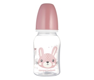 Flašica 120ml roze Canpol Babies Cute Animals 11/851_pin