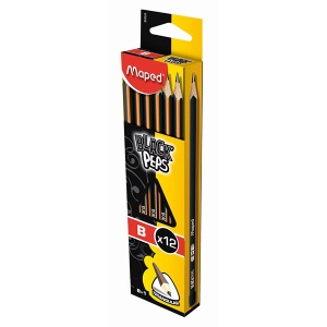 Grafitna olovka 12u1 Maped B Black Peps M850024