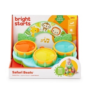 Igračka za bebe bubanj Safari Beats Bright Starts 522695 - Img 2
