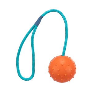 Igračka za pse Trixie Lopta na kanapu 6x30cm plava narandžasta