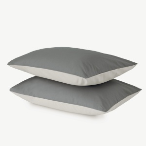 Jastučnica CB Bicolor set 2/1 50x70 antracit/svetlo siva 025582