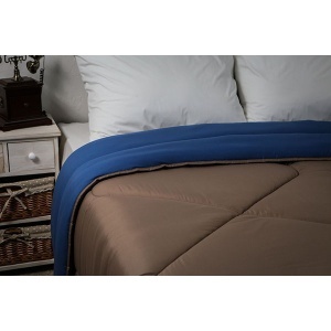 Jorgan Mikrosoft 200x200cm 215 teget-braon - Img 2