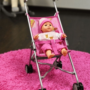 Kolica za lutke Sim Pink Little Princess Knorr Toys 12608 - Img 4