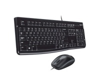Komplet tastatura i miš MK120 crni Logitech žični US raspored membranski - Img 2