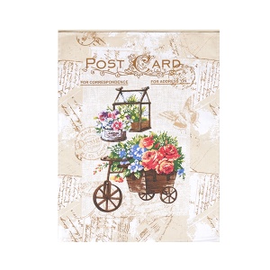 Kuhinjska krpa Razglednica fenjer 50x70cm pamuk braon