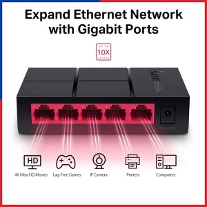 LAN svič sa 5 portova Mercusys-MS105G - Img 3