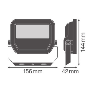 Led reflektor FL PFM 20W 4000K SYM 100 crni Osram O21011 - Img 3