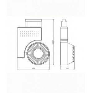 LED reflektor šinski L6430-32 mono 33W 4200K 50.9901 - Img 2