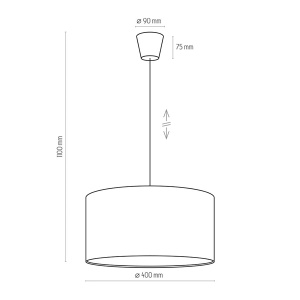 Luster Rondo Kids 1xE27 115x40x40cm TK Lighting 3231 - Img 2