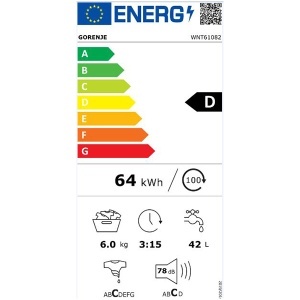 Mašina za pranje veša 42L WNT 61082 Gorenje 737947 - Img 4