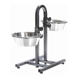 Metalni stalak sa posudama metal Inox 2x2,8l za ljubimce Trixie 2497