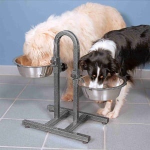 Metalni stalak sa posudama metal Inox 2x2,8l za ljubimce Trixie 2497 - Img 2