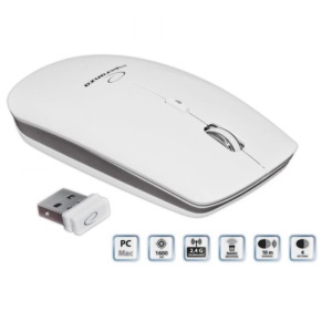 Miš bežični Saturn beli Esperanza EM120W