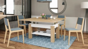 Multifunkcionalni Sto Bravo Craft Hrast-Beli 1651 - Img 9