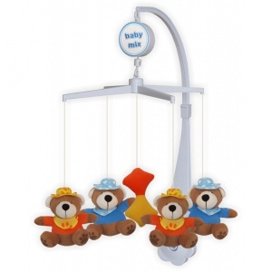 Muzička vrteška mede sa kapama BABY MIX 6460013