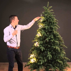 Novogodišnja rasveta Led dekor lampica za jelku visine 180cm Hladno bela 49548100 - Img 3