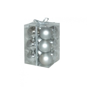 Novogodišnji ukras za jelku kugle PVC 51-401000